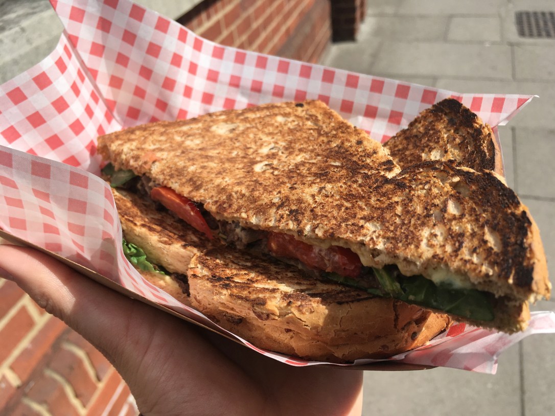 Mushroom Toastie from Bia Kitchen, Norwich Market