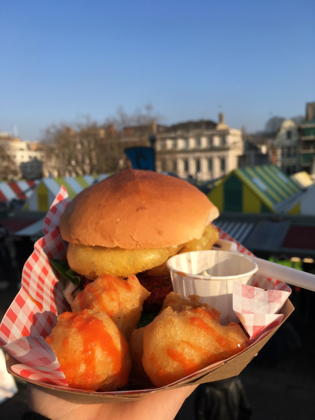 Sweet Beet Burger from Bia Kitchen, Norwich Market