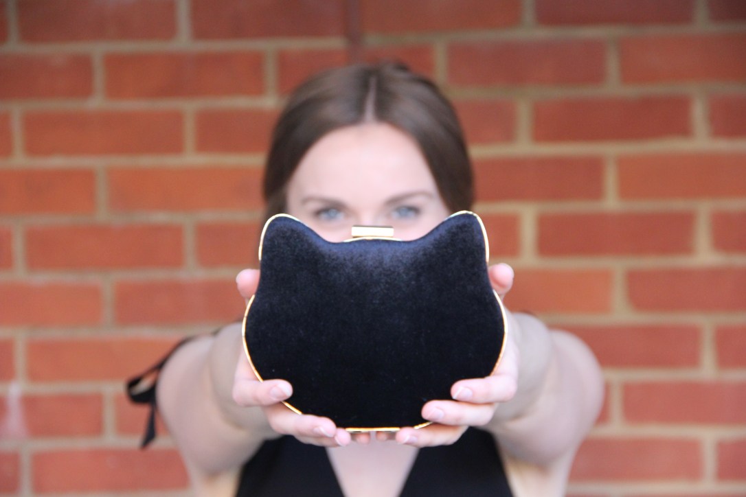 cat clutch bag