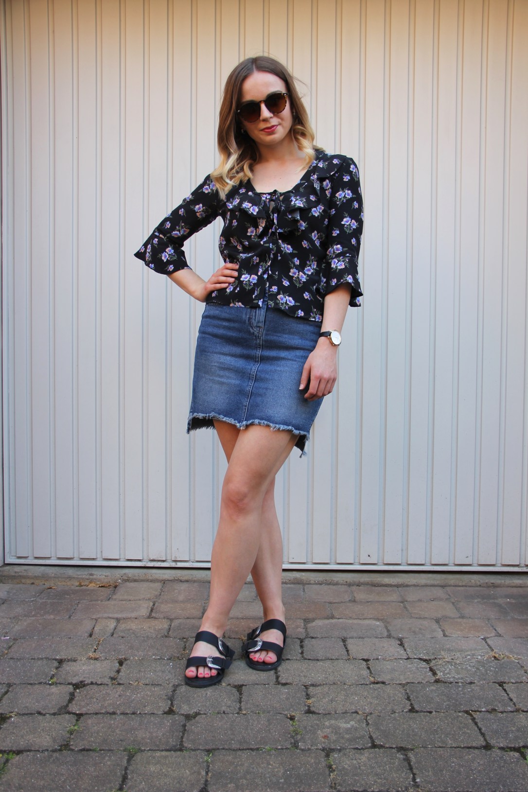 Summer floral and denim