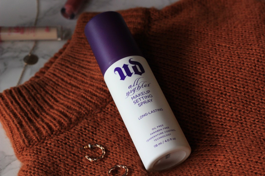 UD All Nighter setting spray review
