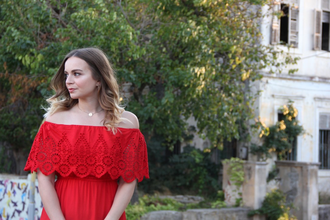 Holiday lookbook red bardot