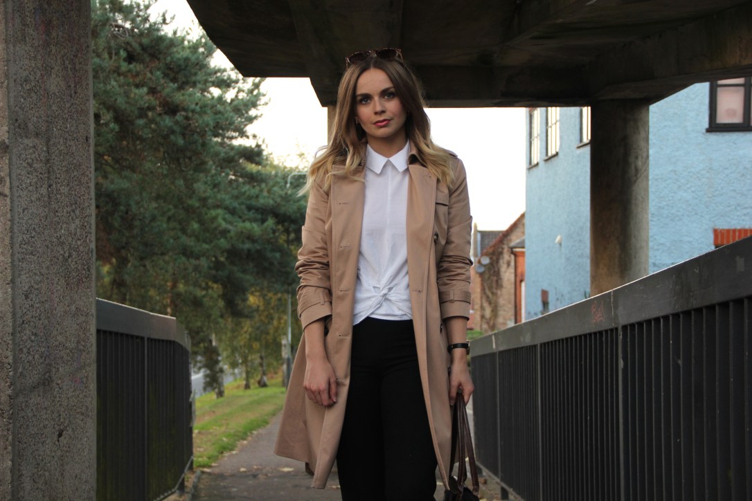 Style a trench coat for work