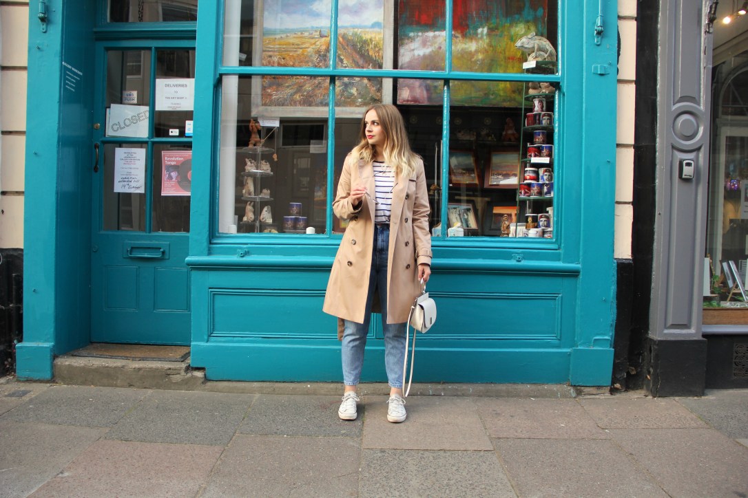 Ways to style a camel trench coat casual