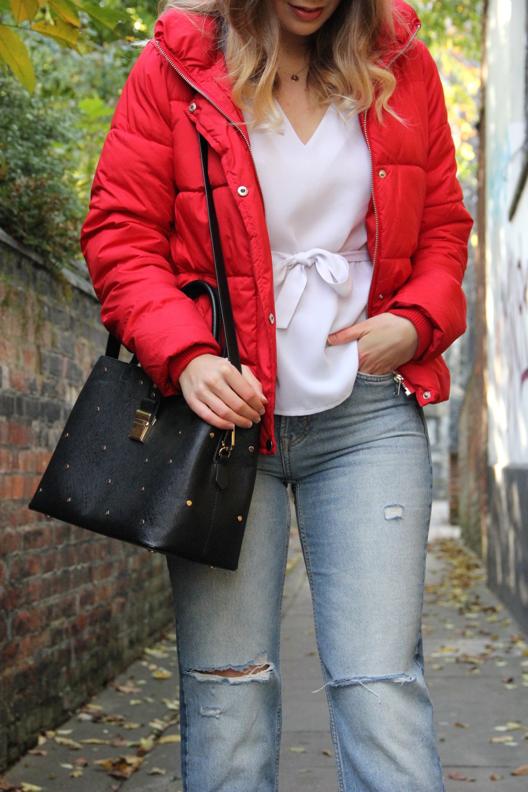 Matalan red puffa jacket