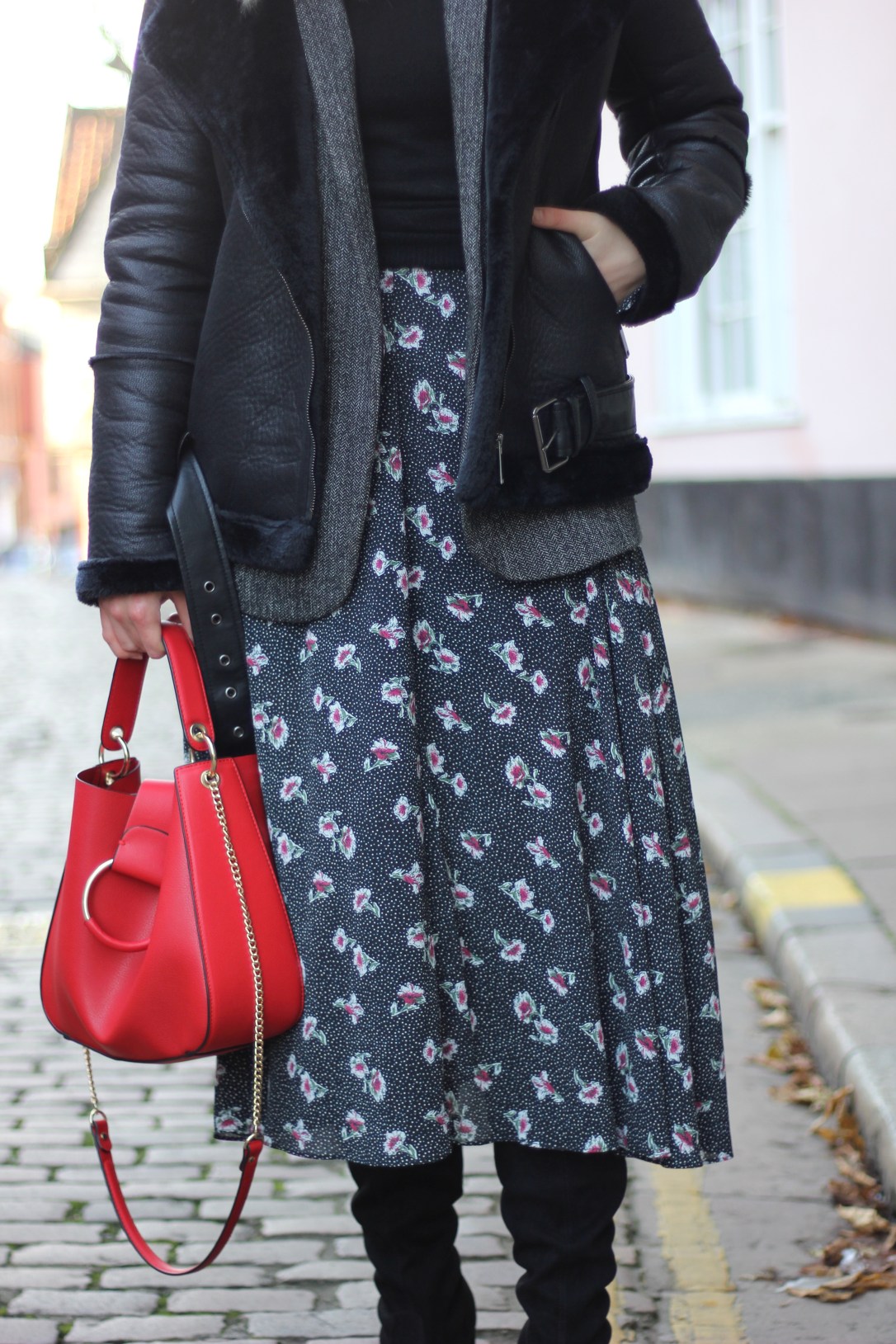How to style a midi dress for winter