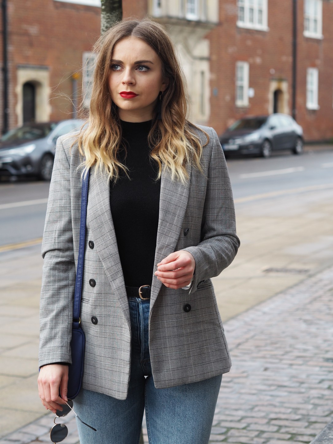 How to style a checked blazer