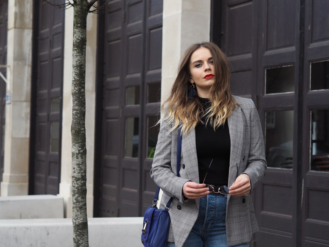 How to style a checked blazer