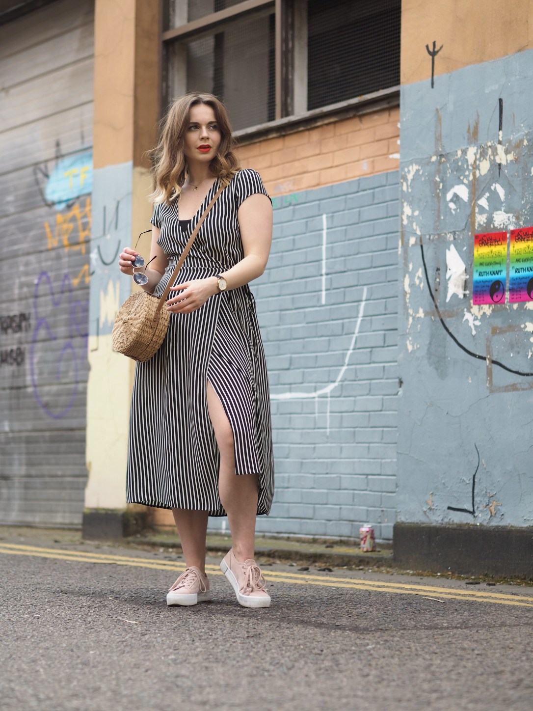 New Look wrap midi dress