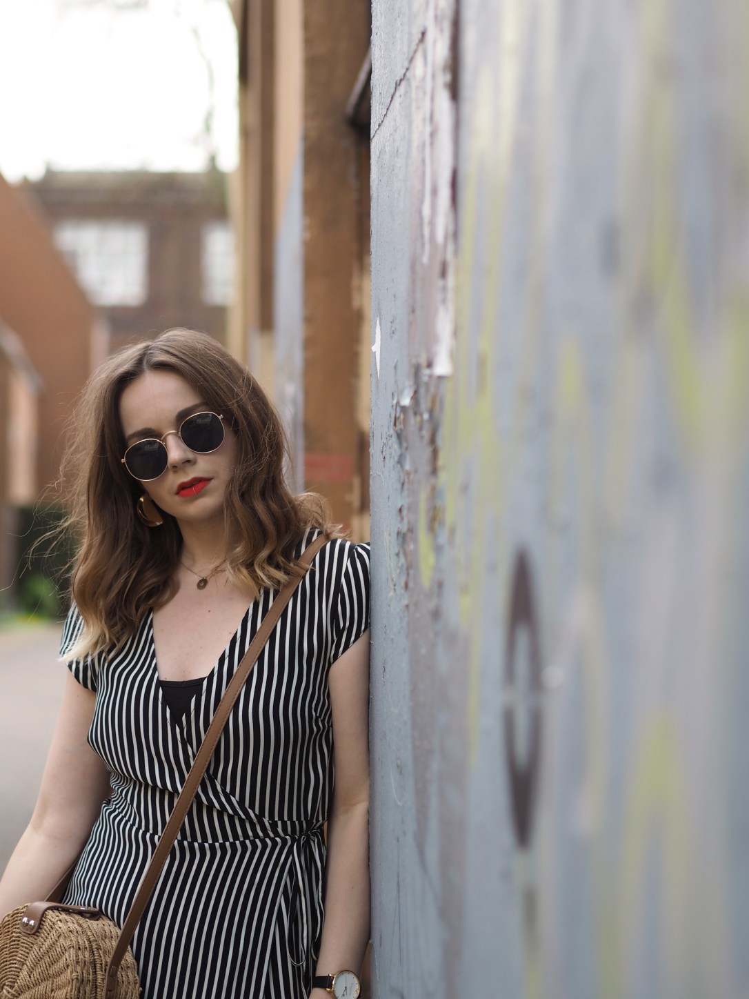 New Look striped midi dress