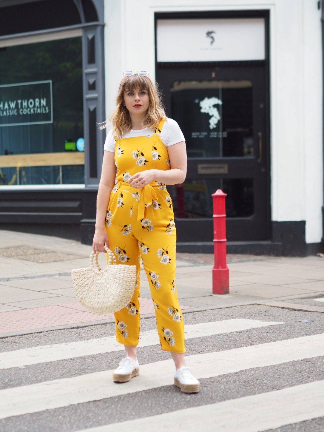 Dorothy Perkins yellow floral jumpsuit