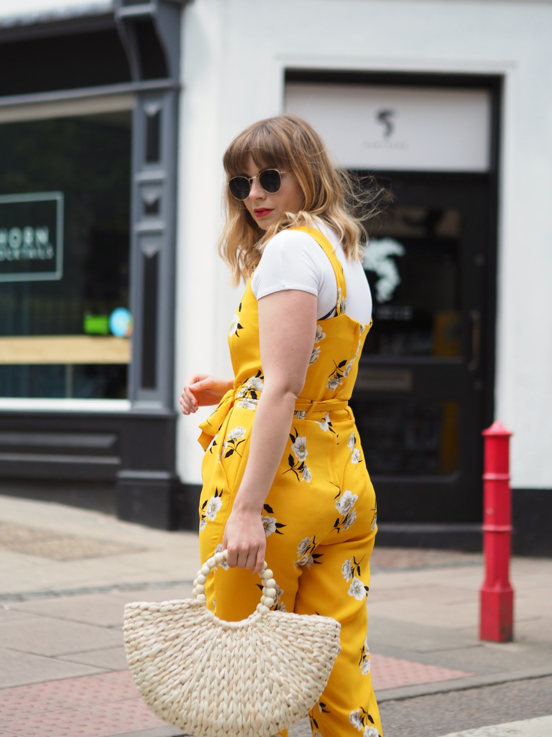 Dorothy Perkins yellow floral jumpsuit