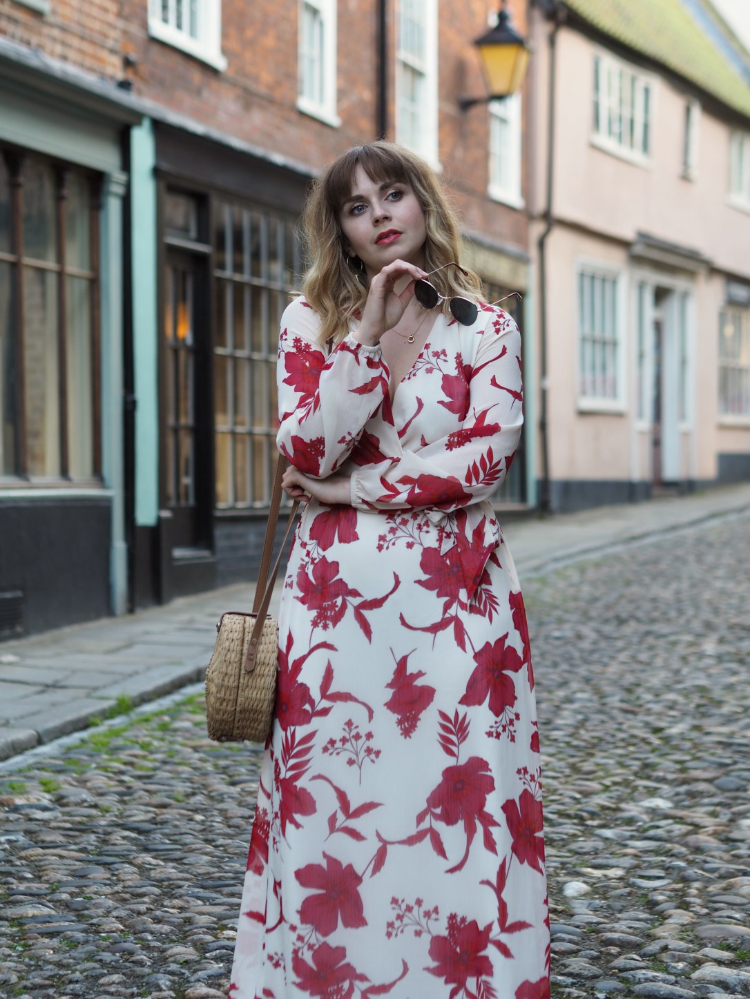 Dorothy Perkins floral wrap maxi dress