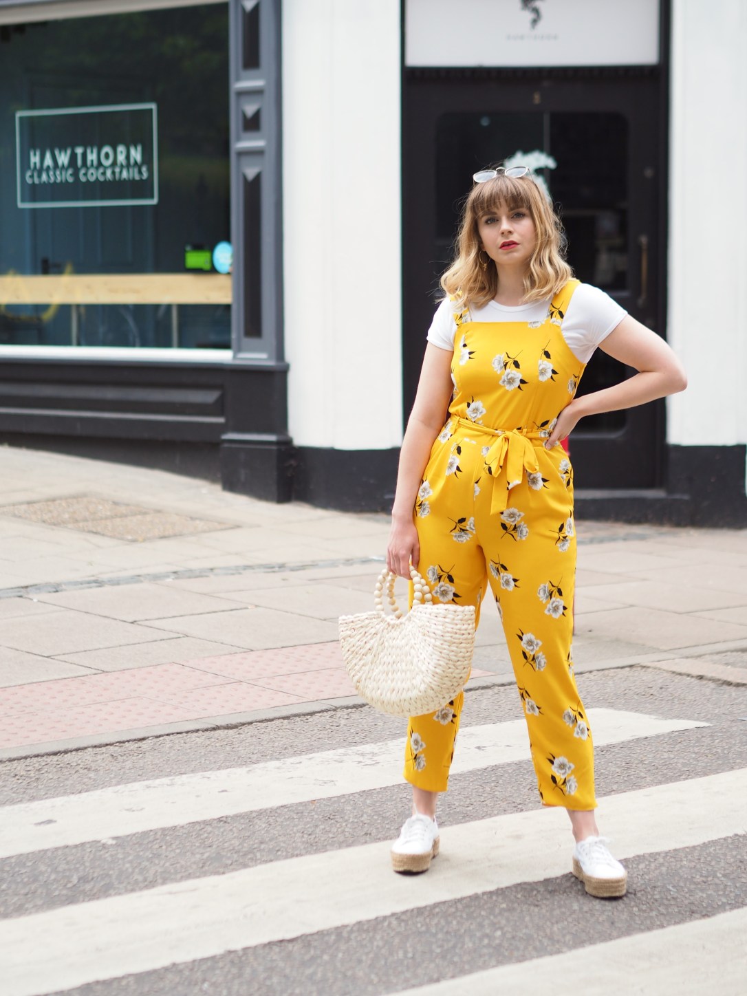 Dorothy Perkins yellow floral jumpsuit