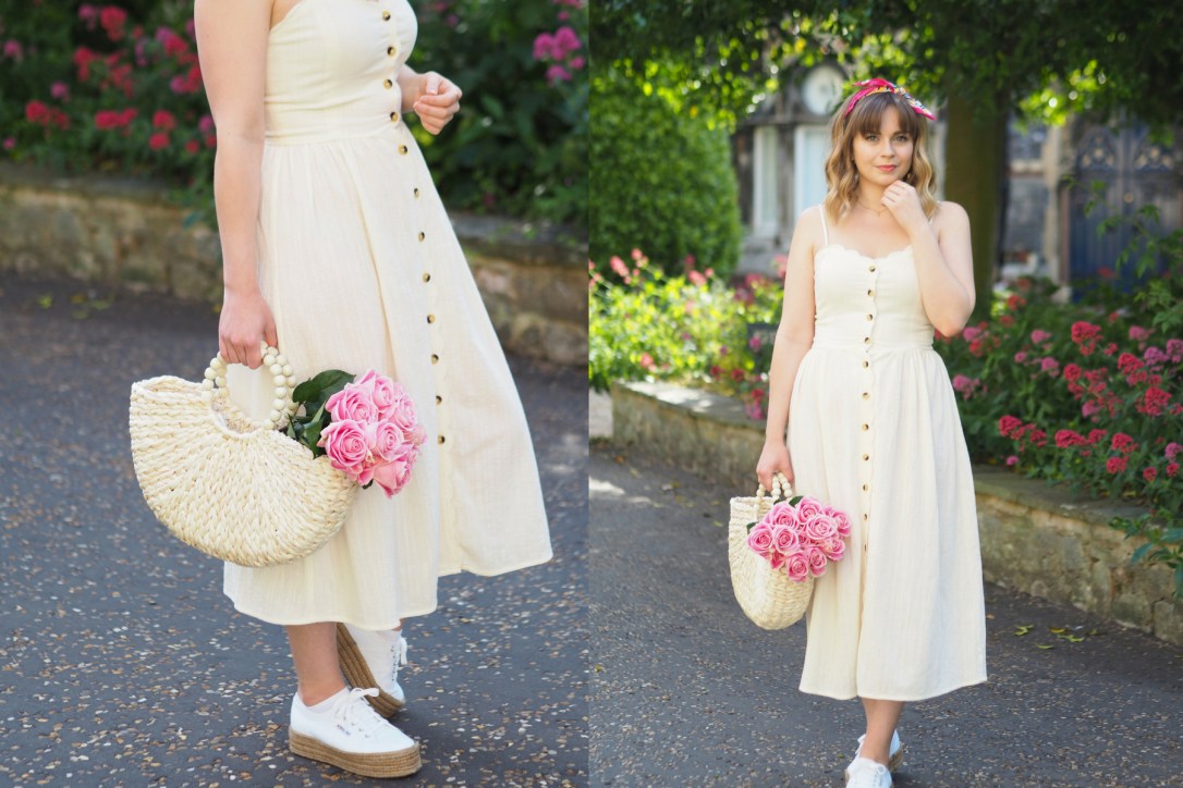 Styling a yellow strappy midi dress ideas