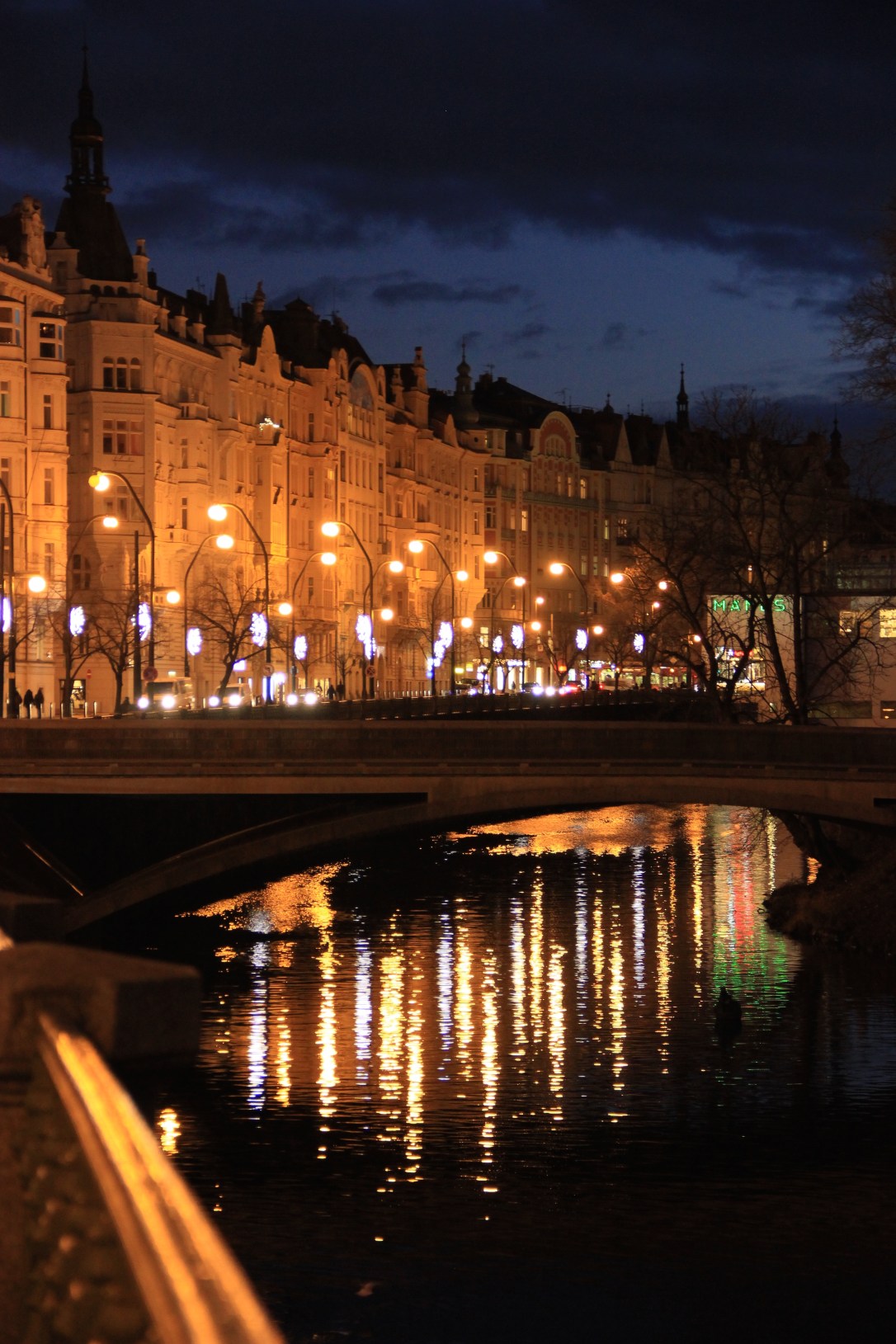 nighttime in prague