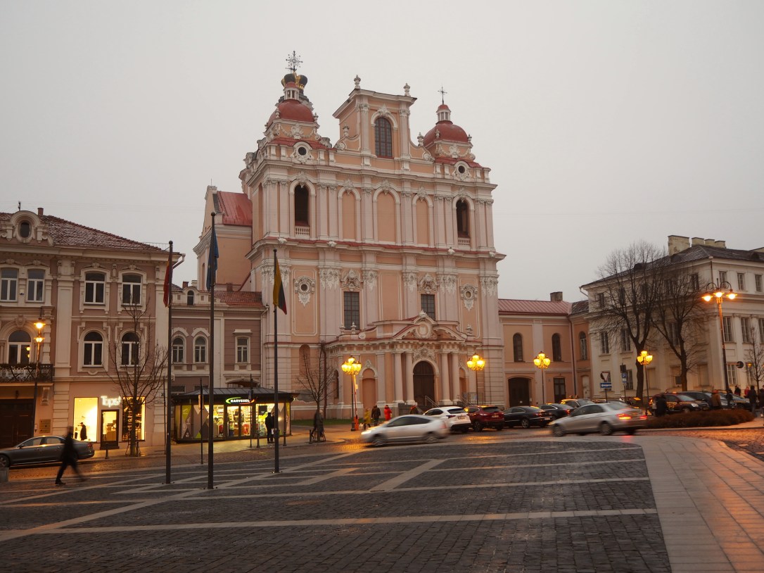 Evening in Vilnius, Lithuania