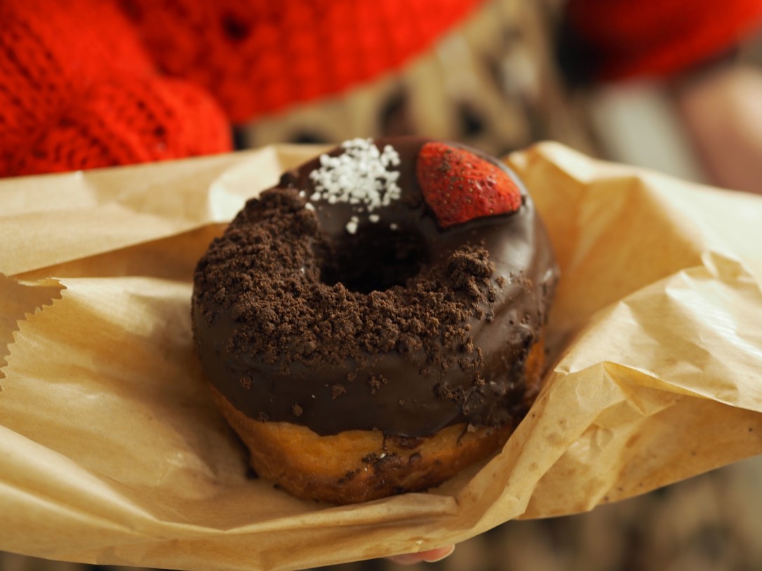 Vegan donut from Holy Donut in Vilnius, Lithuania